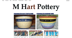 Desktop Screenshot of mhartpottery.com