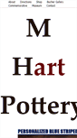 Mobile Screenshot of mhartpottery.com