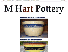 Tablet Screenshot of mhartpottery.com